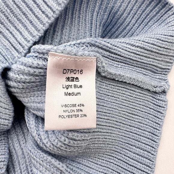 Womens Pullover Sweaters Sexy V Neck Solid Color Loose Ribbed Knitwear Sweater M - Picture 6 of 6